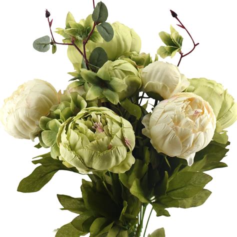 Brenda J Carrasquillo Sage Green Faux Flowers Artificial Lily