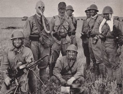 world war ii history japanese soldiers pose with captured soviet equipment during the battle of