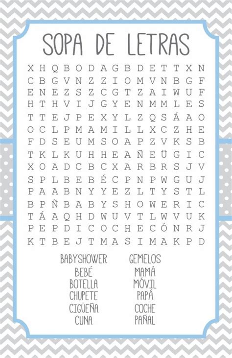 Juegos de diferentes temáticas para baby shower listas para imprimir y con sus respuestas incluidas. Juegos Para Baby Shower Imprimibles - $ 35.00 en Mercado Libre
