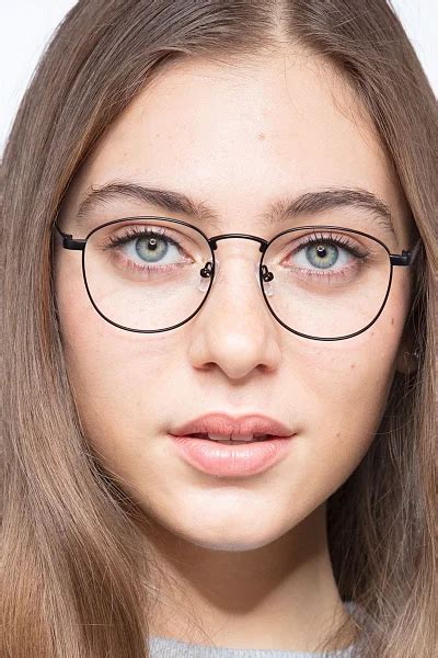 St Michel Round Golden Frame Eyeglasses Eyebuydirect In 2020 Eyebuydirect Black Glasses