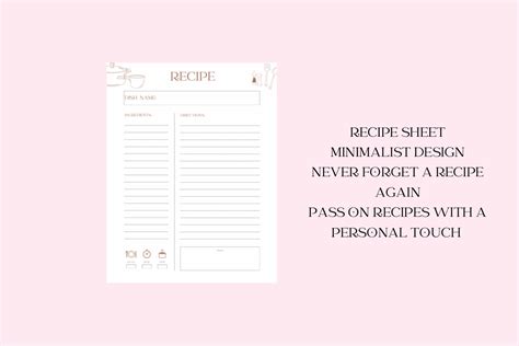 The Dahlia—recipe Card Template Graphic By Reverie Studio · Creative