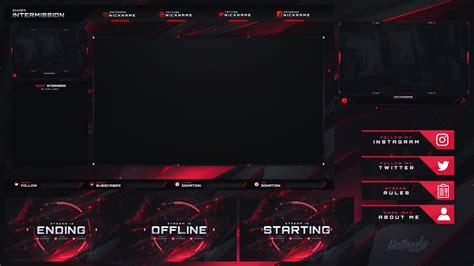 Gold And Black Overlay 2019 Premium Stream Overlay Templates For