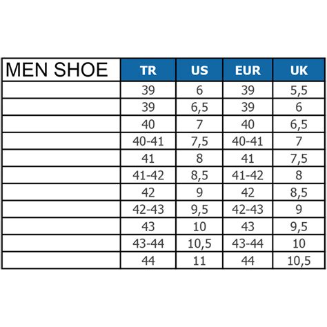 Euro Men's Shoe Size To Us - designsforstyle