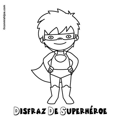 Imagen gratis para pintar de disfraz de superhéroe | Superheroes para