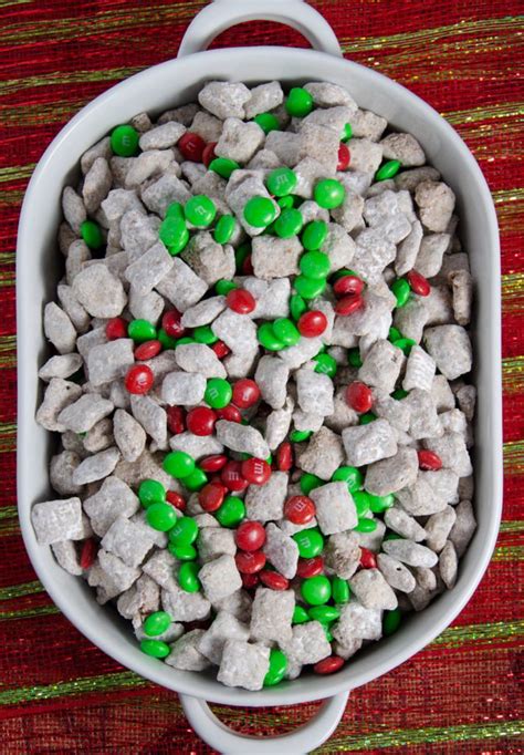 To make this puppy chow recipe, pour 9 cups of chex into a large bowl and set aside. Reindeer Chow: Christmas Chex Muddy Buddies