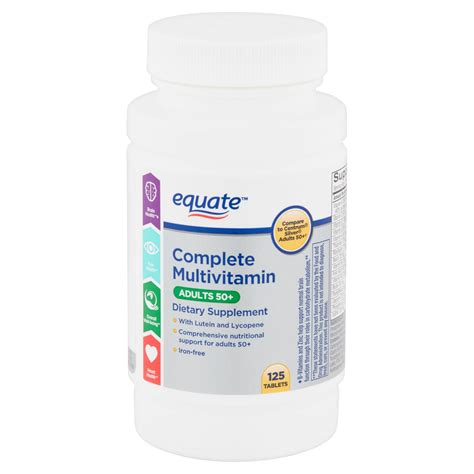 Equate Complete Multivitamin Tablets Adults 50 125 Count