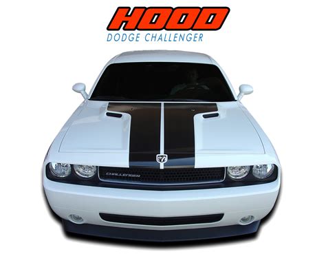 Hood Dodge Challenger Stripes Challenger Decals Challenger Vinyl