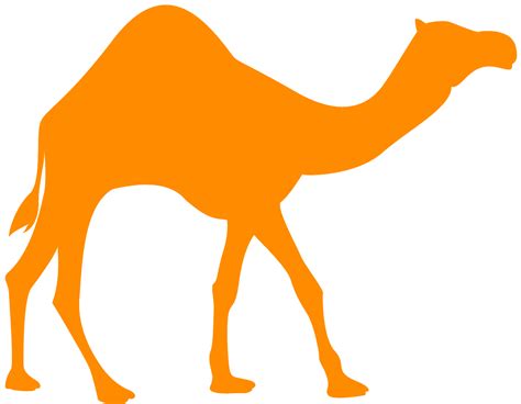 Dromedary Camel Silhouette Free Vector Silhouettes