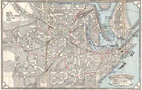 Street Directory Map Of Newcastle Nsw Circa 1929 ~ Photo Time Tunnel