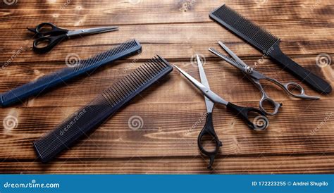 Scissors And Combs For Haircuts Stock Image Image Of Haircut Beauty