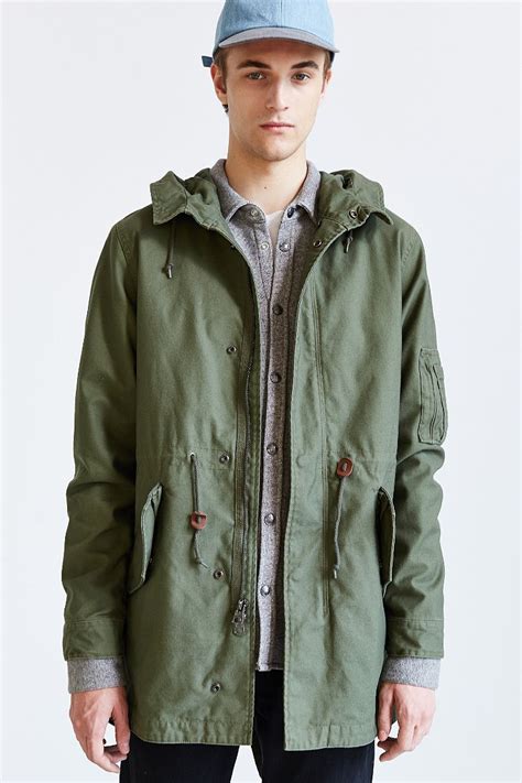 Lyst Alpha Industries X Uo Long Fishtail Parka In Green For Men