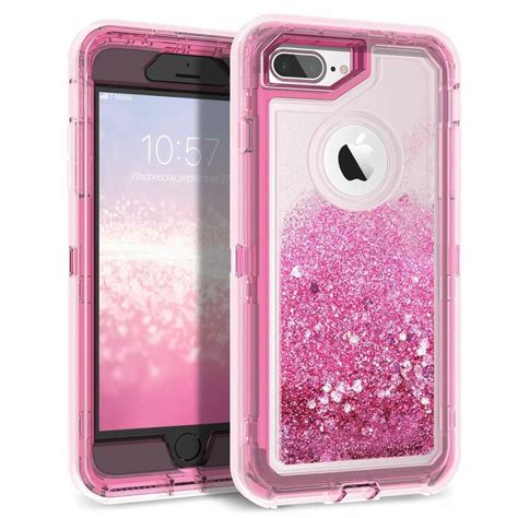 Iphone 7 Plus8 Plus Case Glitter 3d Bling Silicone Pc Frame Protective
