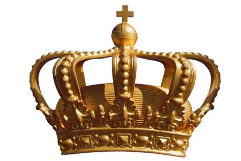 imagen de corona dorada sobre fondo blanco foto