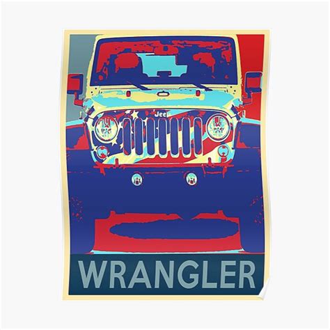 Jeep Wrangler Posters Redbubble