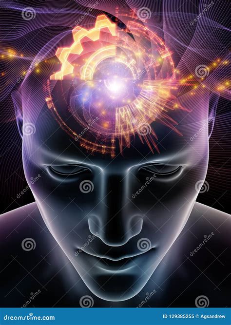 Energy Of Human Mind Stock Illustration Illustration Of Forehead