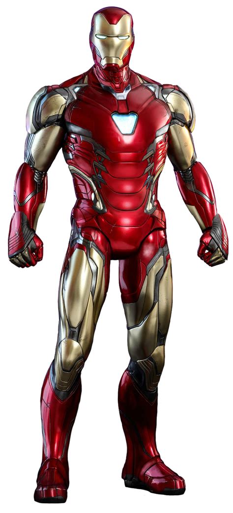 An Iron Man Standing In Front Of A White Background