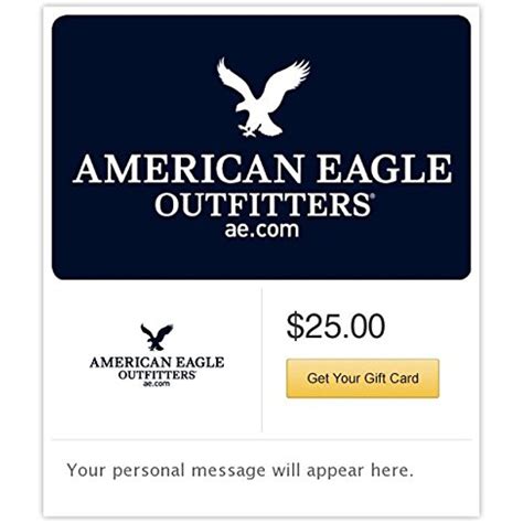 American Eagle Outfitters Gift Cards - E-mail Delivery -- Find out more