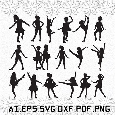 Niños Bailando Svg Danza Svg Niños Svg Bailando Niños Etsy España