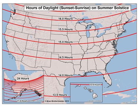 Date Of Latest Sunrise And Earliest Sunset By Latitude Vivid Maps