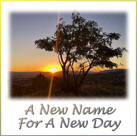Pastor Rogers Sermons Plymouth Congregational A New Name For A New Day