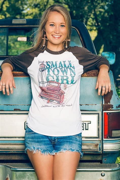 Our Small Town Girl Jess Looks Fabulous In This Tee By Xoxo Art And Co