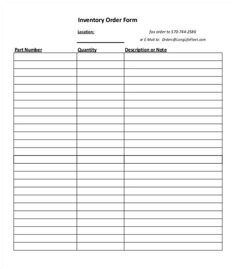 inventory spreadsheet template   word excel