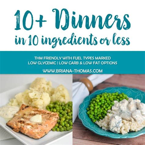 10 Low Glycemic Thm Dinners In 10 Ingredients Or Less Briana Thomas
