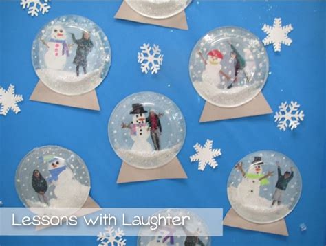 Snow Globes Writing Lesson And Craft Lessons With Laughter Kids