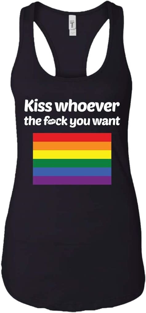 Kiss Whoever The Fuck You Want Lgbt Rainbow Pride June 2019 Clothing