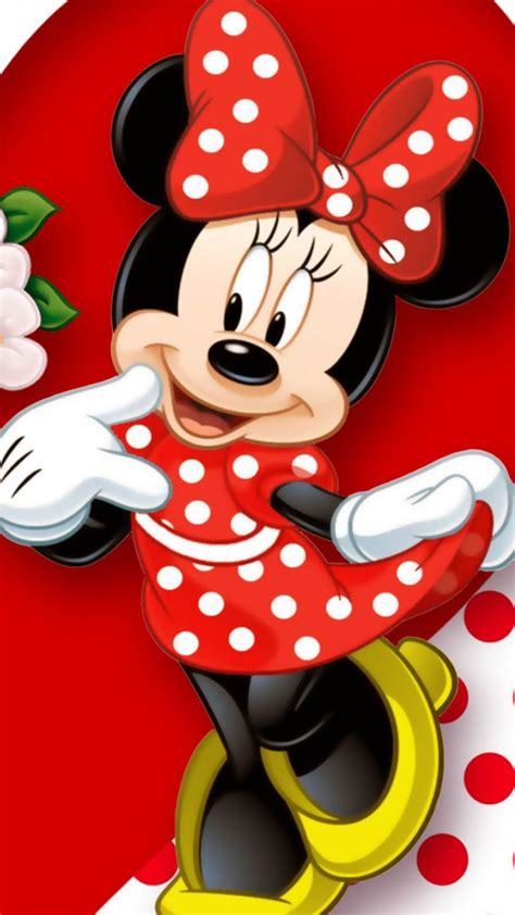 Red Minnie Mouse Background