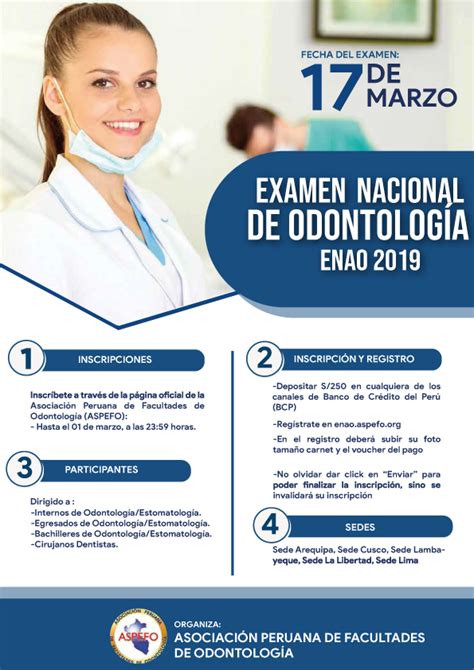 Examen Nacional De Odontología 2019 Facultad De Odontología Unmsm