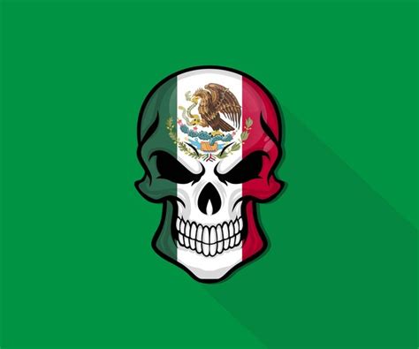 Premium Vector Mexico Skull Pride Flag Icon