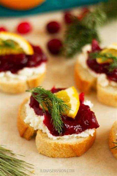 Farmers Cheese And Cranberry Appetizer Ilonas Passion