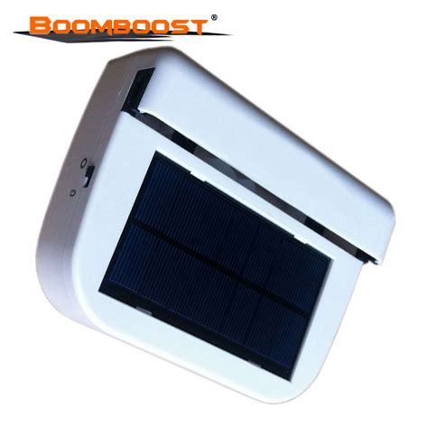 White Solar Powered Ventilator Fan Car House Window Cooler Air Cooling