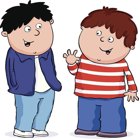 Two Boys Talking Illustrations Royalty Free Vector Graphics And Clip Art