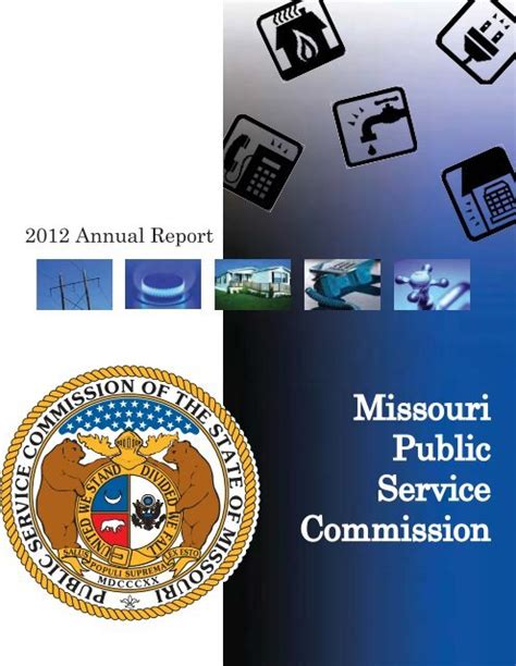 2012 Psc Annual Report Missouri Public Service Commission