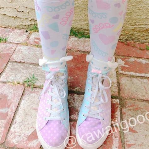 Yume Kawaii Pastel Starry Color Block Shoes Fairy Kei Shoes Etsy