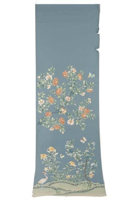 Gracie Hand Painted Chinoiserie Wallpaper Panel Lot 20 Estimated