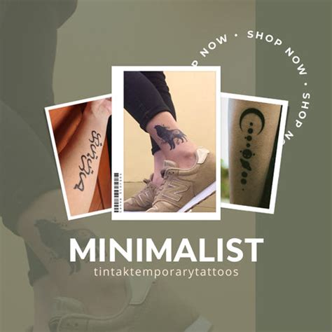 Minimalist Temporary Tattoos Tintak Tattoo