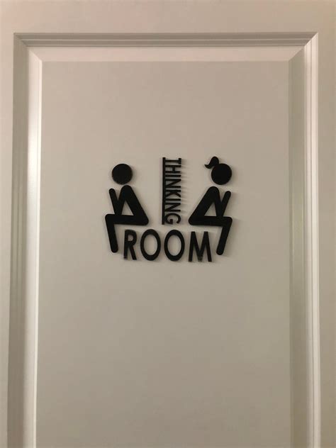 Funny Bathroom Sign Restroom Sign Unique Decor Bathroom Etsy