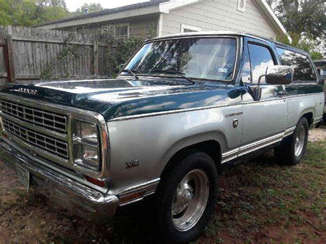 1980 Dodge Ramcharger 2wd Automatic For Sale In Hempstead Tx