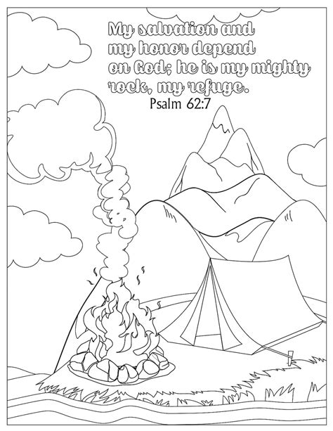 Digital Coloring Pages Bible Verse Printable Psalm Etsy Porn Sex Picture