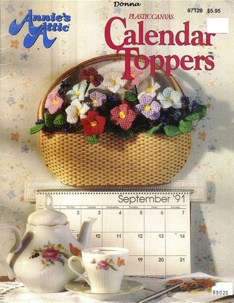 Calendar Toppers Pg 116 Plastic Canvas Crafts Canvas Patterns