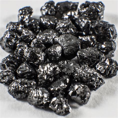 Edelsteine Und Diamanten Schwarze Rohdiamanten