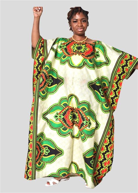 African Maxi Green Dressankara Boubou Dressafrican Clothing Etsy