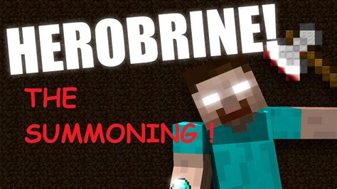 How To Summon Herobrine On Minecraft Pocket Edition Youtube