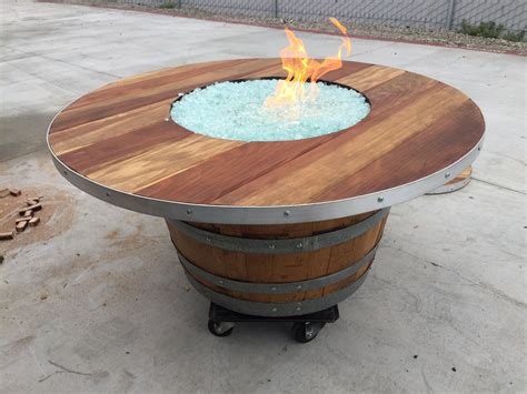 Wine Barrel Fire Pit