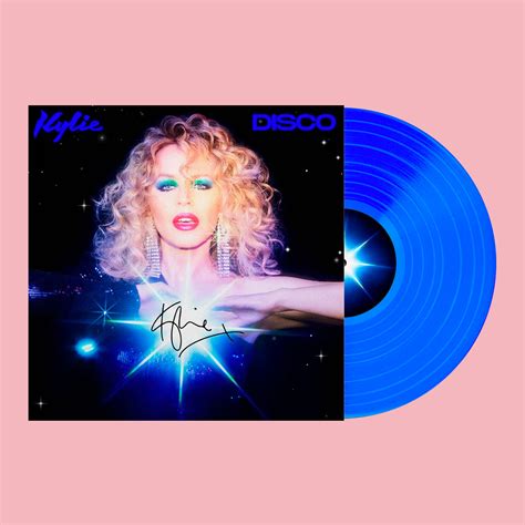 Kylie Minogue Disco Limited Edition Signed Blue Vinyl — Markarvin
