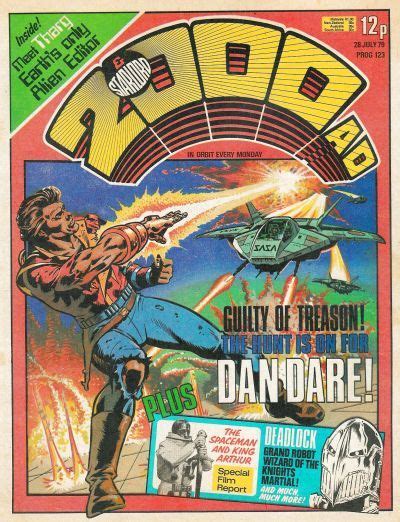 2000 Ad Prog 123 Dan Dare Comic Book Covers Comic Books Judge Dread