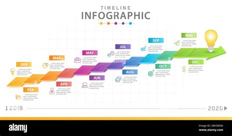 Infographic Template For Business Modern Timeline Diagram Calendar